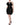 Dolce & Gabbana Black Polyester Ruched Coated Mini Dress