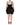 Dolce & Gabbana Black Polyester Ruched Coated Mini Dress