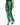 Dolce & Gabbana Green Clover Silk Satin High Waist Tapered Pants