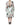 Dolce & Gabbana White Silk Floral Print A-line Midi Dress