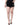 Dolce & Gabbana Black Cotton Stretch Strass Hot Pants Shorts