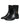 Dolce & Gabbana Black Leather Logo Mid Calf Boots Shoes