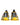 Dolce & Gabbana Yellow Sorrento Crystals Low Top Sneakers Shoes