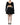 Dolce & Gabbana Black Viscose Cut Out A-line Long Sleeves Mini Dress