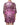 Dolce & Gabbana Metallic Fuchsia Floral Sheath Mini Dress