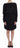 Versace Jeans Black Modal Silk Shift Knee Dress