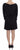 Versace Jeans Black Modal Silk Shift Knee Dress