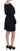 Versace Jeans Black Modal Silk Shift Knee Dress