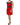 Dolce & Gabbana Red Wool Sleeveless A-line Flared Mini Dress