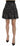 Dolce & Gabbana Black Check Flounce Detailed Wool Mini Skirt