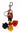 Dolce & Gabbana Red Yellow Raffia Leather Clasp Finder Keyring Keychain