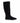Dolce & Gabbana Elegant Black Fur Leather Flat Sneaker Boots