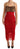 Dolce & Gabbana Brown Leopard Red Tulle Sheath Midi Dress