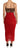 Dolce & Gabbana Brown Leopard Red Tulle Sheath Midi Dress
