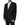 Dolce & Gabbana Dark Gray Stripe Wool Single Breasted Blazer