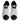 Dolce & Gabbana White Black Leather Portofino Sneakers Shoes