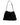 Dolce & Gabbana Black Cashmere Knitted Leather Shoulder Bag