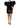 Dolce & Gabbana Black Patent Leather Puff Sleeves Mini Dress