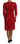 Dolce & Gabbana Floral Crochet Lace Red Pink Sheath Dress