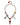Dolce & Gabbana Gold Brass Chain Floral Sicily Charms Statement Necklace