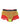 Dolce & Gabbana Red Yellow Tulle Mid Waist Panty Underwear