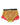 Dolce & Gabbana Red Yellow Tulle Mid Waist Panty Underwear