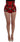 Dolce & Gabbana Red Silk Crystal Roses Shorts