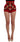 Dolce & Gabbana Red Silk Crystal Roses Shorts