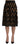 Dolce & Gabbana Elegant Gold Black Silk Blend High Waist Skirt