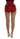 Dolce & Gabbana Red Silk Roses Sicily Shorts
