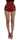 Dolce & Gabbana Red Silk Roses Sicily Shorts