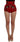 Dolce & Gabbana Red Silk Crystal Roses Shorts