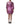 Dolce & Gabbana Metallic Fuchsia Floral Sheath Mini Dress