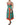 Dolce & Gabbana Multicolor Printed Silk Sleeveless Midi Dress