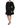 Dolce & Gabbana Black Cotton Long Sleeves A-line Mini Dress