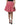 Dolce & Gabbana Red White High Waist A-line Above Knee Skirt