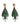 Dolce & Gabbana Green Enamel Christmas Tree Crystal Dangling Earrings