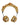 Dolce & Gabbana Gold Leather Floral Crystal Angel Headset Headphones