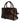 Dolce & Gabbana Brown Leopard Leather Shoulder Strap Duffle Bag