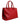 Dolce & Gabbana Red Calfskin Leather Logo Plaque Top Handle Bag