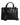 Dolce & Gabbana Black Calf Leather Logo Plaque Shoulder Handbag Bag