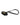 Dolce & Gabbana Black Leather Strap Gold Metal Logo Plaque Airpods Case