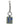 Dolce & Gabbana Blue Yellow DG Rubber Logo Silver Men's Keychain Keyring