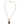 Dolce & Gabbana Gold Tone Chain Brass Crystal Crown Pendant Necklace