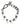 Dolce & Gabbana Silver Tone Brass Beaded Shell DG Logo Pendant Bracelet