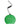 Dolce & Gabbana Green Calfskin Leather Round Logo Hand Mirror Holder