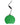 Dolce & Gabbana Green Calfskin Leather Round Logo Hand Mirror Holder