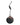 Dolce & Gabbana Green Calfskin Leather Round Logo Hand Mirror Holder