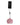 Dolce & Gabbana Pink Calfskin Leather Round Logo Hand Mirror Holder
