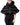 Dolce & Gabbana Black Padded Puffer Hooded Full Zip Cropped Jacket
